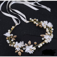 Bloemenkroon voor in het haar, bloemenhoofdband, bloemenhaaraccessoires, bruidstiara voor bruidsmeisjes.