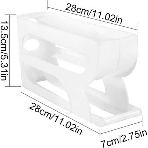 3-Tier Fridge Egg Dispenser, Self-Rolling Egg Storage Container to Save Space, Egg Holder 1