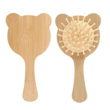 Kinderhaarborstel, bamboe kinderhaarborstel, kleine kinderhaarborstel, mini bamboe haarborstel