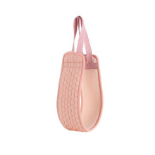 Dubbelzijdige lange badhanddoek. Hulpmiddel voor rugmassage en scrubben. Gestructureerd oppervlak voor exfoliatie. Zachte vezels.