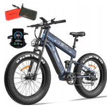 Freesky M520 Electric Bike 48V 41Ah Dual Battrey E-Mountainbike 26" Fat Tire NFC