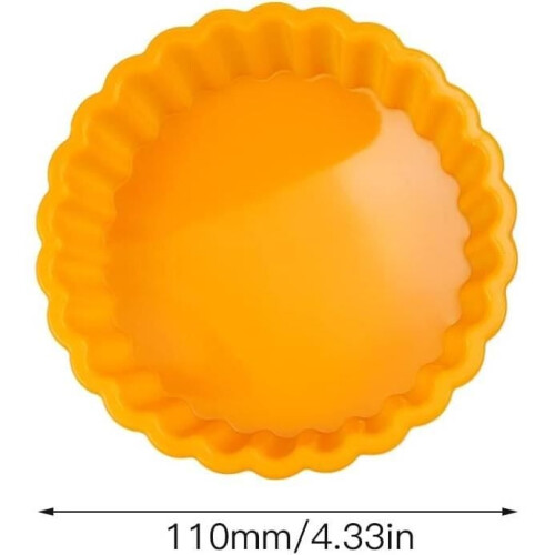 Cake mold - 8 pieces - Silicone - Reusable - Non-stick - 10.5 cm 1