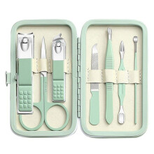 8-in-1 manicurekit voor mannen en vrouwen, roestvrijstalen nagelknipper, persoonlijk verzorgingsproduct