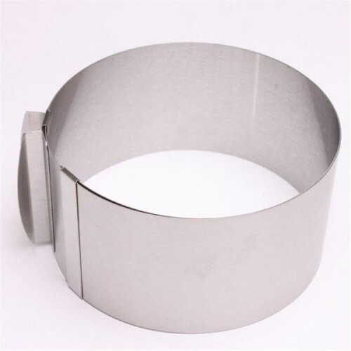 Adjustable Stainless Steel Round Cake Mold Pastry Circle Mousse Frame 1
