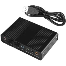 Externe USB 2.0 6-kanaals 5.1 surround optische SPDIF-audioadapter voor opnames op laptop/pc