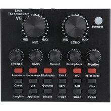 DUO Voice Changer Card, Live Sound Card, Voice Card voor mobiele telefoons en computers