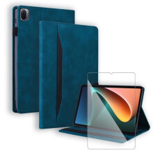 Tablethoes - Xiaomi - Mi Pad 5/Pro 11" - Gehard glas - Beschermhoes - Blauw