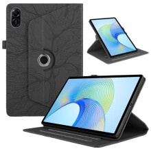 Tablethoes - RASENA - Honor Pad X9 11,5" 2023 - PU-leer - 360 draaibaar - Zwart
