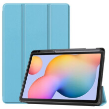 Samsung Galaxy Tab S6 Lite hoesje SM-P610/SM-P615 beschermhoes [met standaard] [penvakje] - hemelsblauw