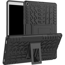 Samsung Galaxy Tab A 10.1 2019 hoesje (SM-T510/SM-T515) beschermhoes met schokbestendige standaard - zwart