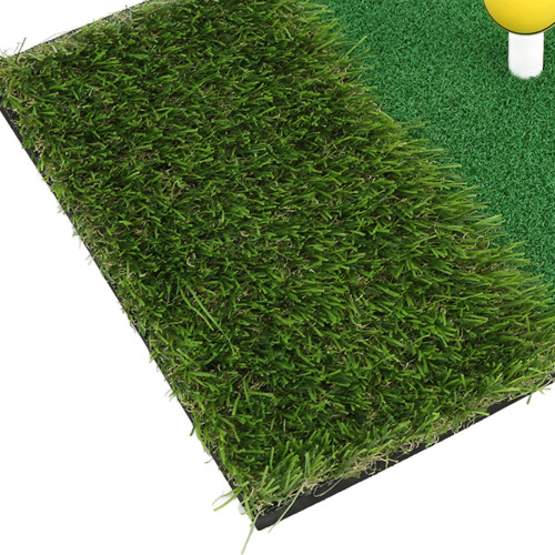 Practice Golf Mat Dual Grass with 6 Balls
