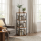 Multilayer 360° Rotating Display Book Shelf for Home Decor and Storage 3Tier Spin Vertical Space Saver 8