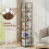 Multilayer 360° Rotating Display Book Shelf for Home Decor and Storage 3Tier Spin Vertical Space Saver 5
