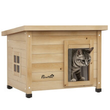 Kattenhuis, kattenhut, weerbestendig, geschikt voor katten tot 6 kg, 57 cm x 45 cm x 43 cm