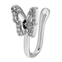 Adjustable Sparkling Nose Cuff Non Piercing Nostril Jewelry for Women Girls