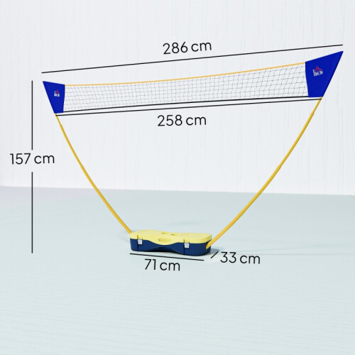 2.8-Meter Portable Folding Badminton Net Set 1