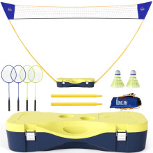 2.8-Meter Portable Folding Badminton Net Set