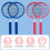 Portable Badminton Rackets Blue Pink Kids 1