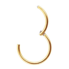10Mm Gold Ear Tragus Eyebrow Cartilage Septum Lip Nose Hoop Clicker Ring
