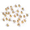 X100 Earrings Gold Metal Plug Stud Stoppers Findings Post Back Backing Bulk 1