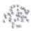 X1000 Earrings Silver Metal Plug Stud Stoppers Findings Post Back Backing Bulk 1