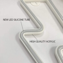Neon Lightning Wall Light USB Battery Powered