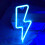 Battery USB Neon Lightning Bolt Wall Decor Sign 1