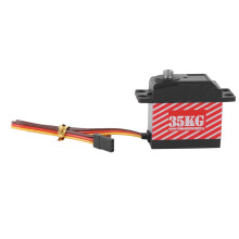 Servo de treuil RC 1/10 rouge résistant à l'eau ABS/alliage