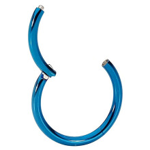 6Mm Blue Ear Tragus Eyebrow Cartilage Septum Lip Nose Hoop Clicker Ring