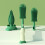 Bottle Brush - Multifunctional - 3 in 1 - Silicone - Long Handle - Green 4