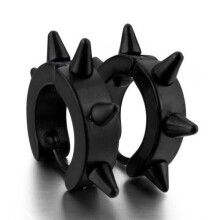 Oorbellen - Staal - Zwart - Unisex - Oorstekers - Oorstekers