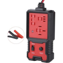Garosa relais tester, draagbare 12V autorelais tester, diagnoseapparaat met LED-display, 4-pins en 5-pins connectoren