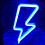 Battery USB Neon Lightning Bolt Wall Decor Sign 1