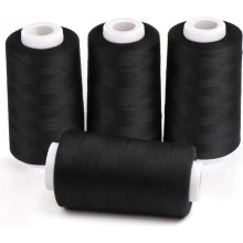 Naaigaren - CHANGM - 4 stuks - Polyester - 3000 yards - Zwart