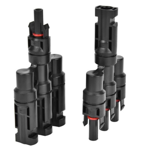 Duokon Solar Cable Adapter with 2 Solar Connectors, Electronic Type Parallel Solar Panel Adapter 2