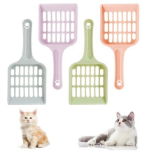 Kattenbakschepjesset - 4 stuks - Wit - Hoogwaardig ABS-plastic