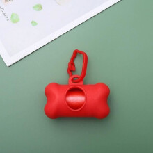 Hundekotschaufel, Sophia-förmiger Hundekotbeutelspender, Hundekotbeutelhalter aus Kunststoff - Rot [A875838]