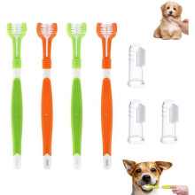 7-delige tandenborstelset voor huisdieren, tandenborstel voor honden, tandenborstel voor katten, voor de verzorging van uw huisdier.