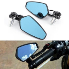 Achteruitkijkspiegel van aluminiumlegering voor motorfietsen, met handgreepreflector, 22 mm motorfietsspiegel, aluminium zijspiegel