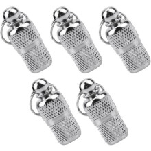 5 stuks ID-tagbuis adreshouder anti-verlies waterdichte identificatie hanger ketting tonvormige ID voor [288]