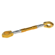 Handlebar pad, Universal adjustable aluminum motorcycle handlebar bar, 7-8" 22mm CNC balance lever bar - Gold type