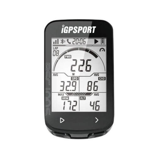 Υπολογιστής GPS Igpsport BCS100S - Strava Speed - Μαύρο - Ενηλίκων - Unisex - Ποδηλασία Δρόμου