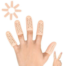 Gelvingerbeschermers, beschermende vingersteunen (14-delige set, nieuw ademend materiaal), vingerhoesjes