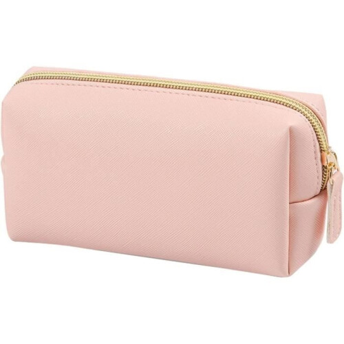 Toilettas - Dames - PU-leer - Waterdicht - Semi-rigide - Roze