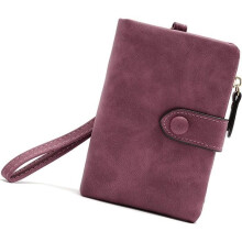 Portemonnee - Dames - Fuchsia - PU-leer - Grote capaciteit - RFID-blokkering