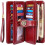 Damesportemonnee - Leer - RFID - 24 pasjes - Ritssluiting - Rood 1