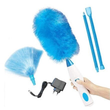 360 oplaadbare elektrische stofborstel, draadloze elektrische stofborstel voor thuis en kantoor, blauw