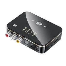 M8 Bluetooth 5.0 RCA-audioontvanger/zender APTXLL 3,5 mm AUX draadloze muziekadapter met microfoon en NFC voor auto en tv