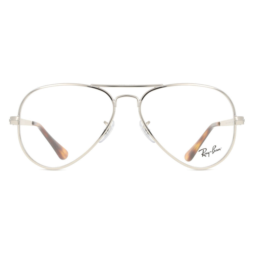 Ray-Ban Unisex Silver Pilot Metal Eyeglasses Online - Full Rim - Rb3925v - Image 4