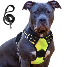 Hundegeschirr - BIGILANTUH - M - Zugstopp - Reflektierend - Kontrollgriff